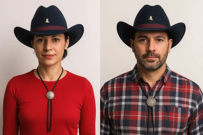 Chapéu Marcatto Cowboy e Gravata country - Estilo Country