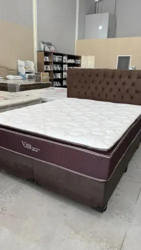 Vamos gigante super king com colchão molas ensacadas espuma selada d33 