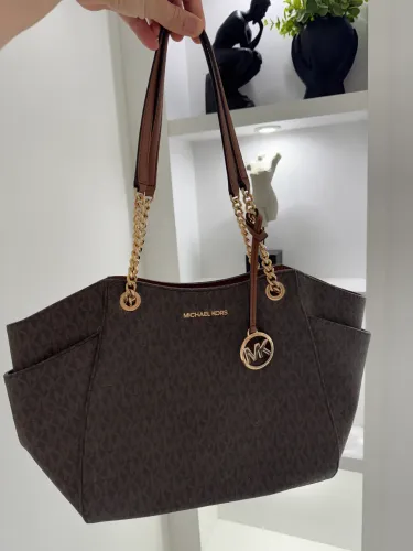  Bolsa Tote Jet Set Logo Michael Kors 