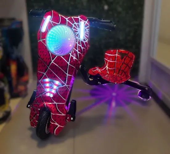 Patinete elétrico 3 rodas triciclo infantil 350w