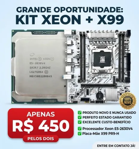 Kit xeon x99 pr9h xeon e5 2630v4 e bios
