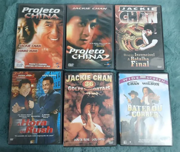 Lote 6 DVDs Originais Jackie Chan - Filmes De Ação