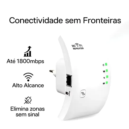 Repetidor de sinal Wi-Fi sem fio