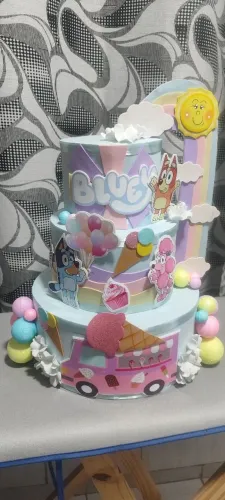 Bolo Fake Da Bluey