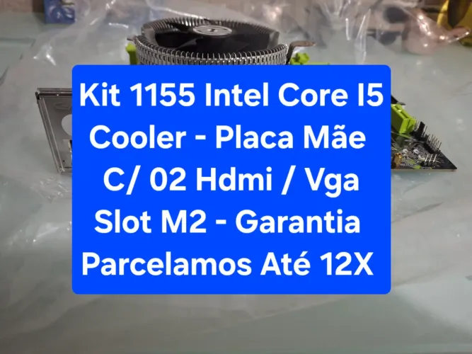 Kit 1155 - Placa Mãe + Core I5 + Cooler - Garantia 6 Meses