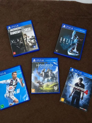 Lote 5 Jogos PlayStation 4
