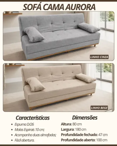 Sofá cama aurora