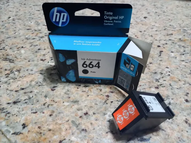 Cartucho preto 664 HP