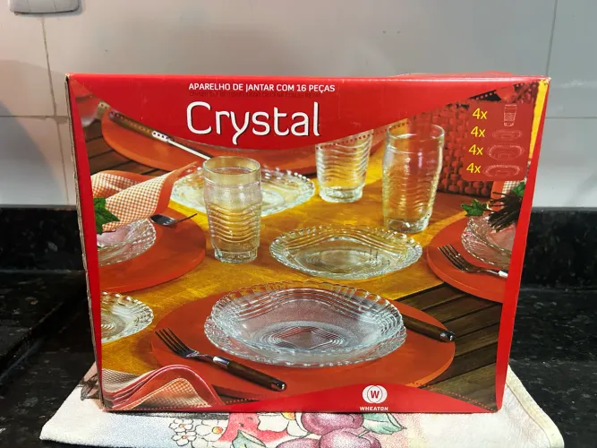 Jogo de Louça Cristal c/ 16 peças