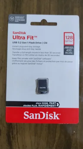 Mini Pen Drive SanDisk Ultra Fit USB 3.2 128 GB