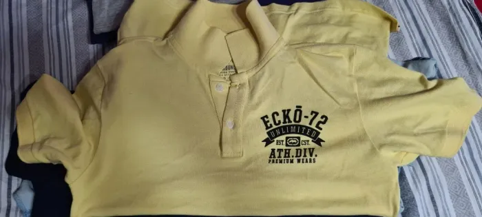 Camisa Polo Ecko -  Amarela 