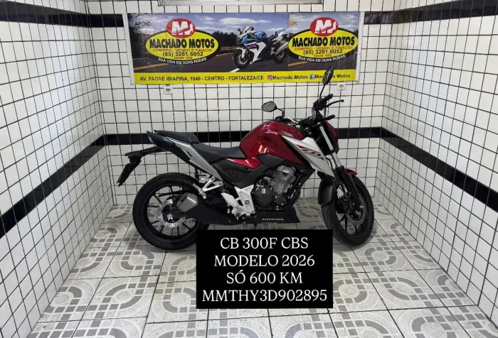 CB 300F TWISTER,MODELO 2026 só 600 KM