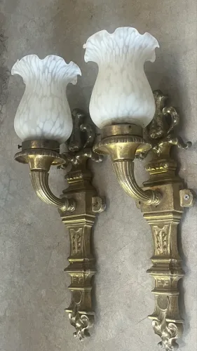 Luminárias de bronze francesas 