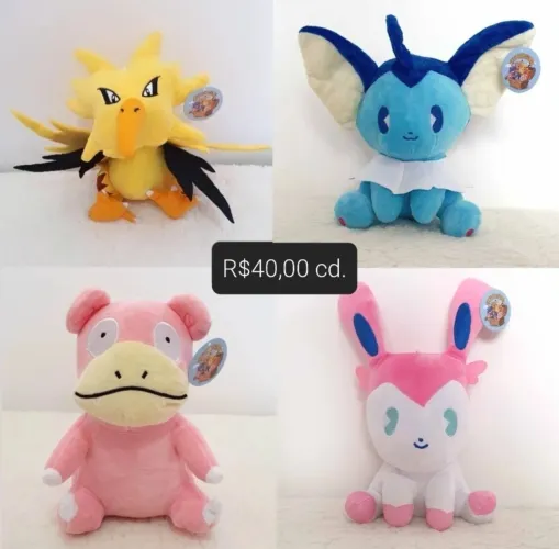 Pelúcias pokémon ( valor unitário)
