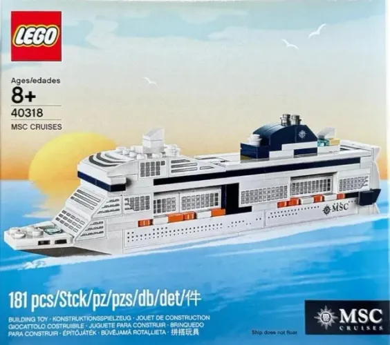 Lego - 40318 - Msc Cruises - Cruise Ship Quantidade De Peças 181