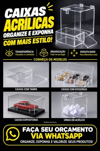 Caixas em Acrílico
