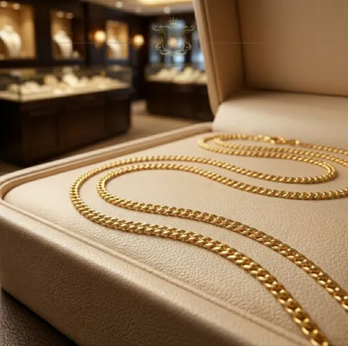 Corrente Grumet Duplo Maciça em Ouro 18K 750