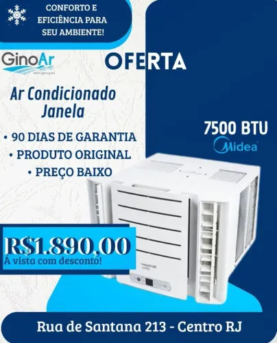 Ar Condicionado Janela Midea 7.500 BTUs
