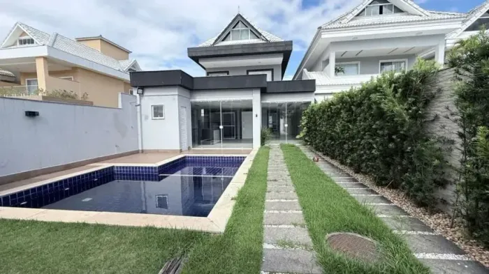 Casa de Condomínio para alugar na Estrada Vereador Alceu de Carvalho, Recreio dos Bandeira