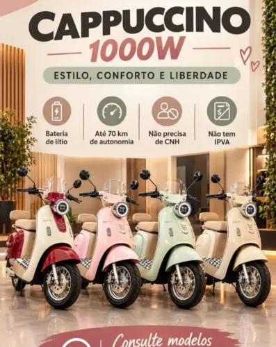SCOOTER ELETRICA CAPPUCCINO 1000W