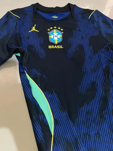 Camisa Brasil Azul Jordan Original Oficial