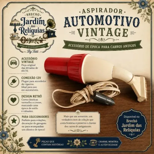 Aspirador Portátil Automotivo Antigo