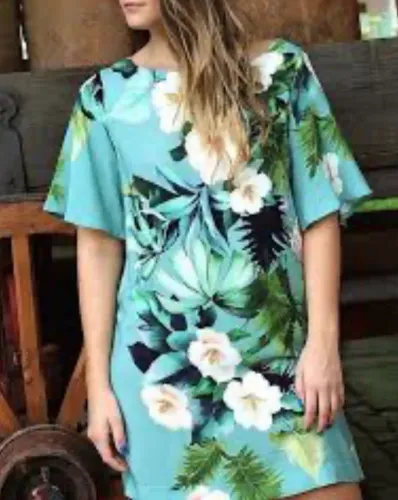 Vestido em viscose Farm