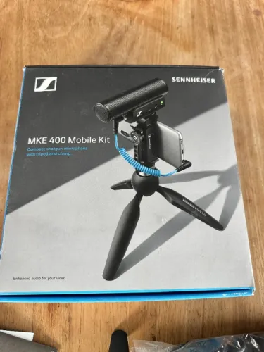 Microfone Shotgun Sennheiser MKE 400 Mobile Kit - Perfeito Estado, Na Caixa