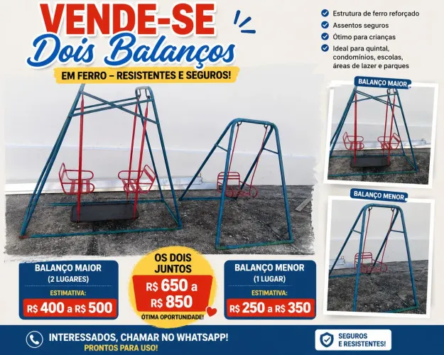 Vendo 2 balanços 