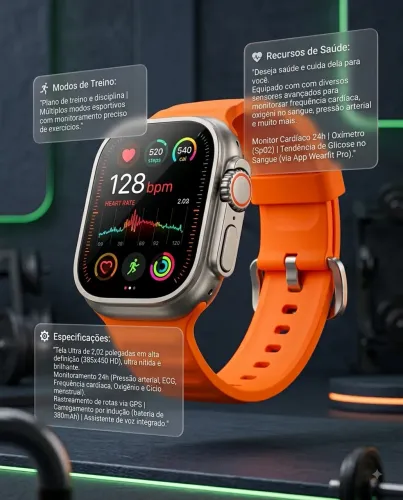 Relógio smartwatch 45mm