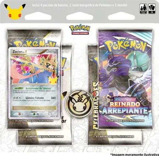 Blister Quádruplo - Celebrações - Zacian Lv.X