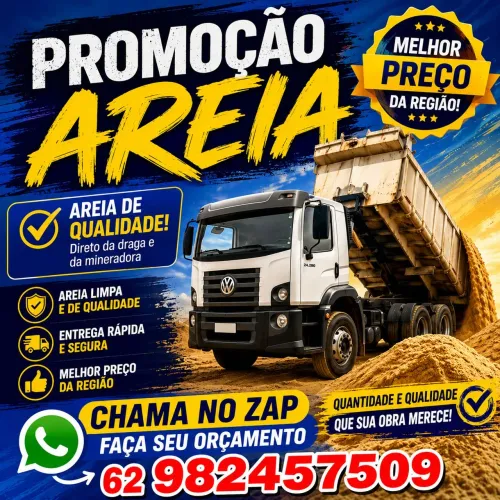 Areia terra brita