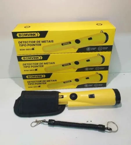 Detector De Metais Portátil Tipo Pointer Profissional Cor Amarelo Amarelo