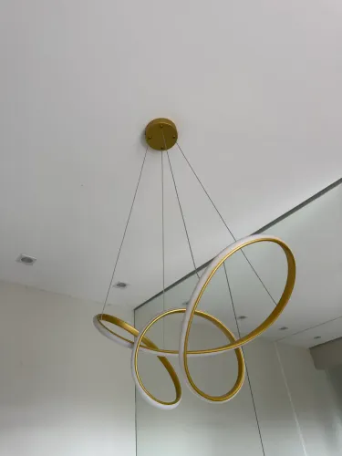 lustre pendente dourado