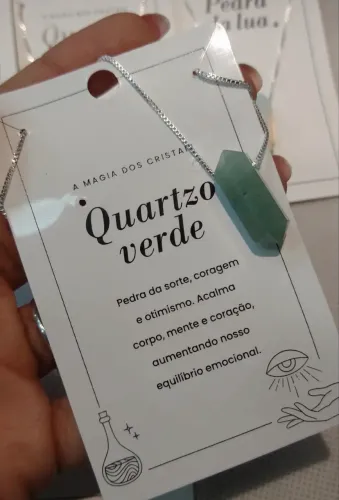 Colar quartzo verde Prata 925