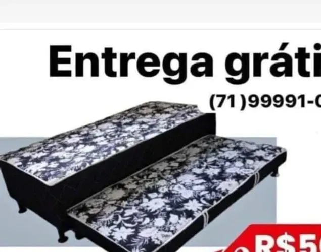 cama auxiliar solteiro 630 Reais