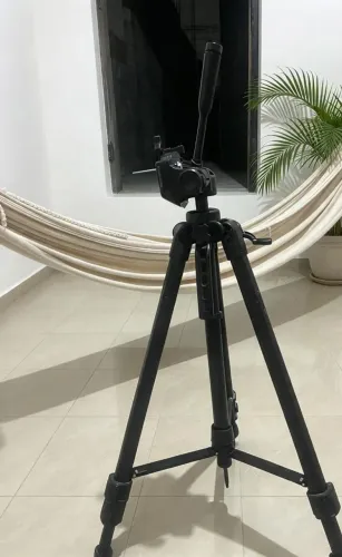 Tripé Profissional Tomate para Celular e Câmera -