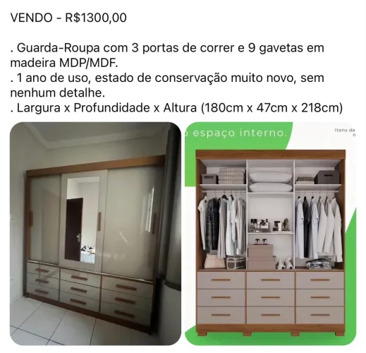 Vendo Guarda-roupa