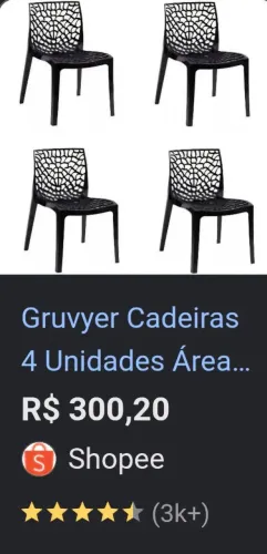 Cadeiras nova