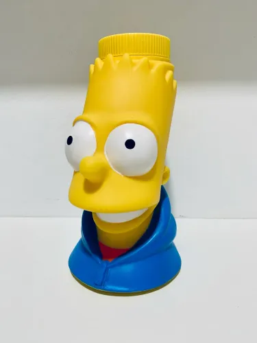 [Aceito Ofertas] Copo Bart Simpson 3D Original - Universal Studios Importado Raro