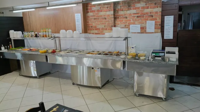 NZ. Buffet aquecido 10 cubas 1/2 inox KLIMA