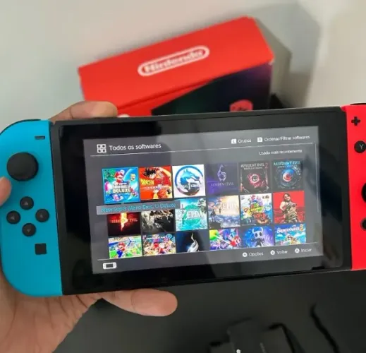 nintendo switch desbloqueado 128gb envio olxpay