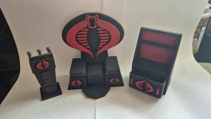 Gi joe commander cobra trono / stand / palanque 
