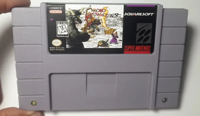 Chrono trigger cartucho fita super nintendo snes
