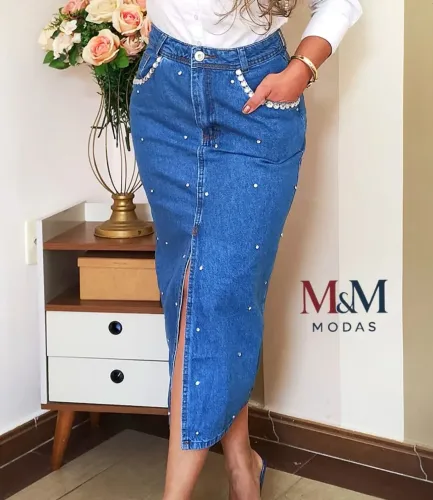 Saia jeans