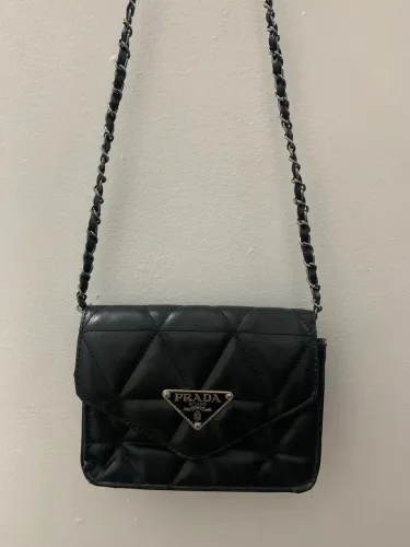 bolsa preta couro sintético