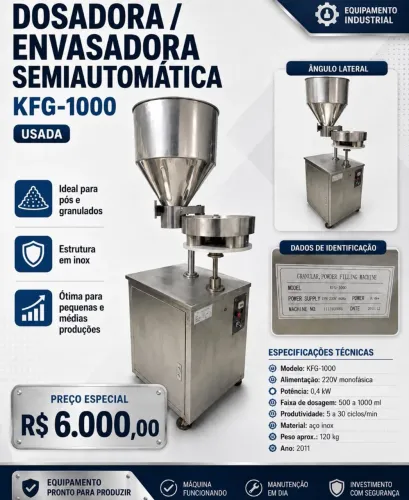 Dosadora Envasadora semi automática