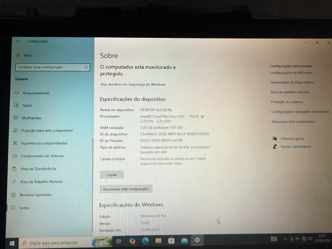 Notebook Sony precisa formatar