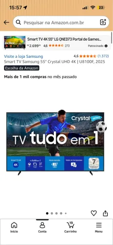 TV 55 polegadas Samsung