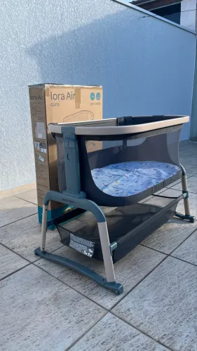 Berço Portátil Maxi-Cosi Iora Air Cinza Semi Novo - Usado Apenas 3 Meses